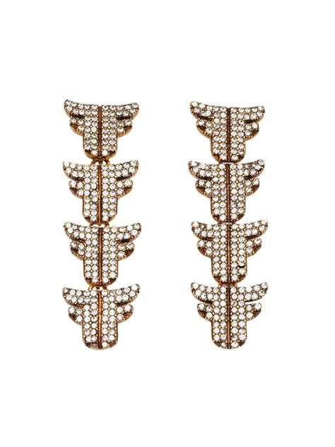 fendi ff earrings|fendi prints on earrings.